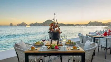 Multi-course dinner experience at a luxury villa in Los Cabos
