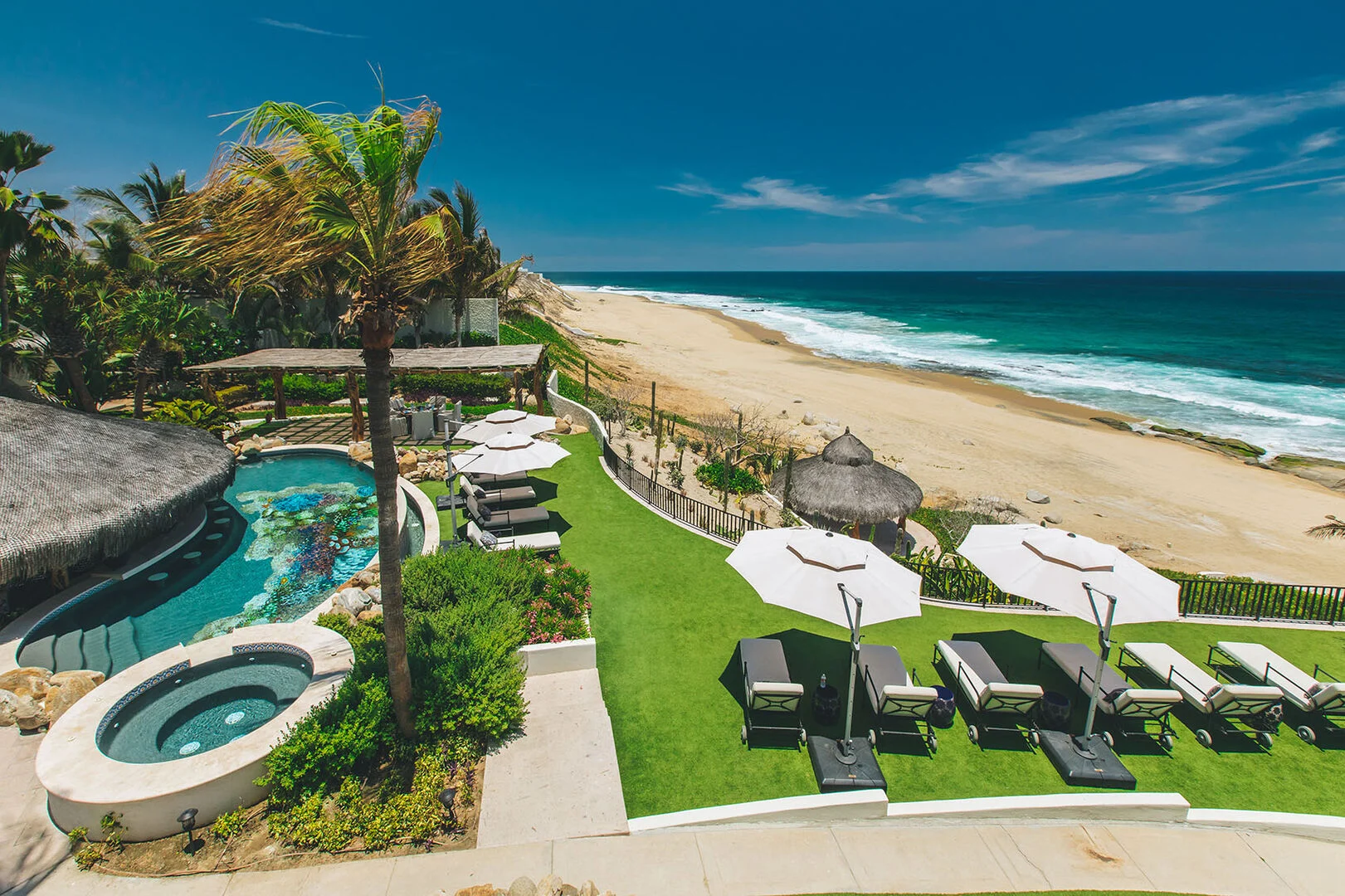 East Cape beachfront villa with pool and ocean views, Los Cabos