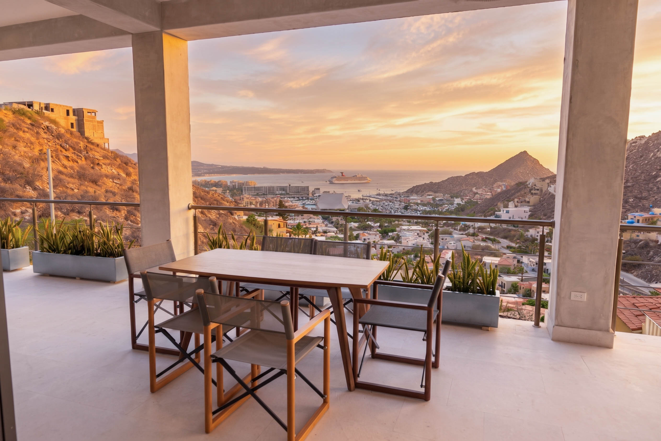 View of the Sea of Cortez and Cabo Marina from Villa Guadalupe
