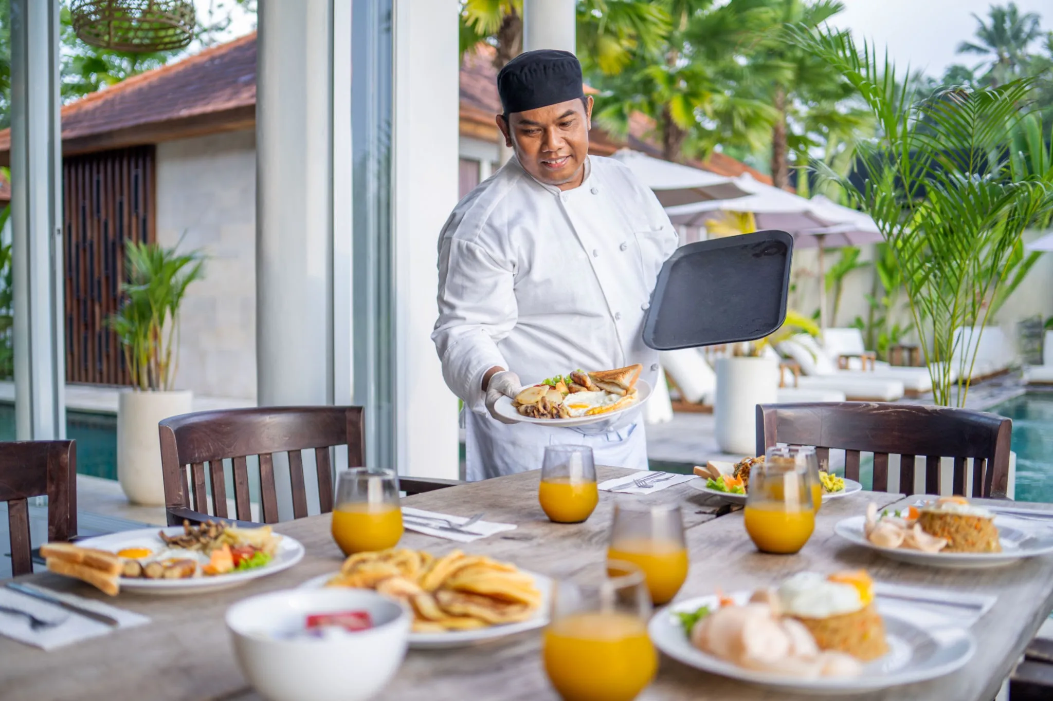 Healthy private chef meal at a luxury villa in Los Cabos