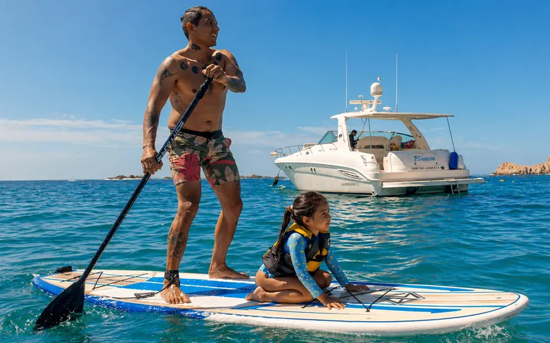 Paddle boarding in Los Cabos