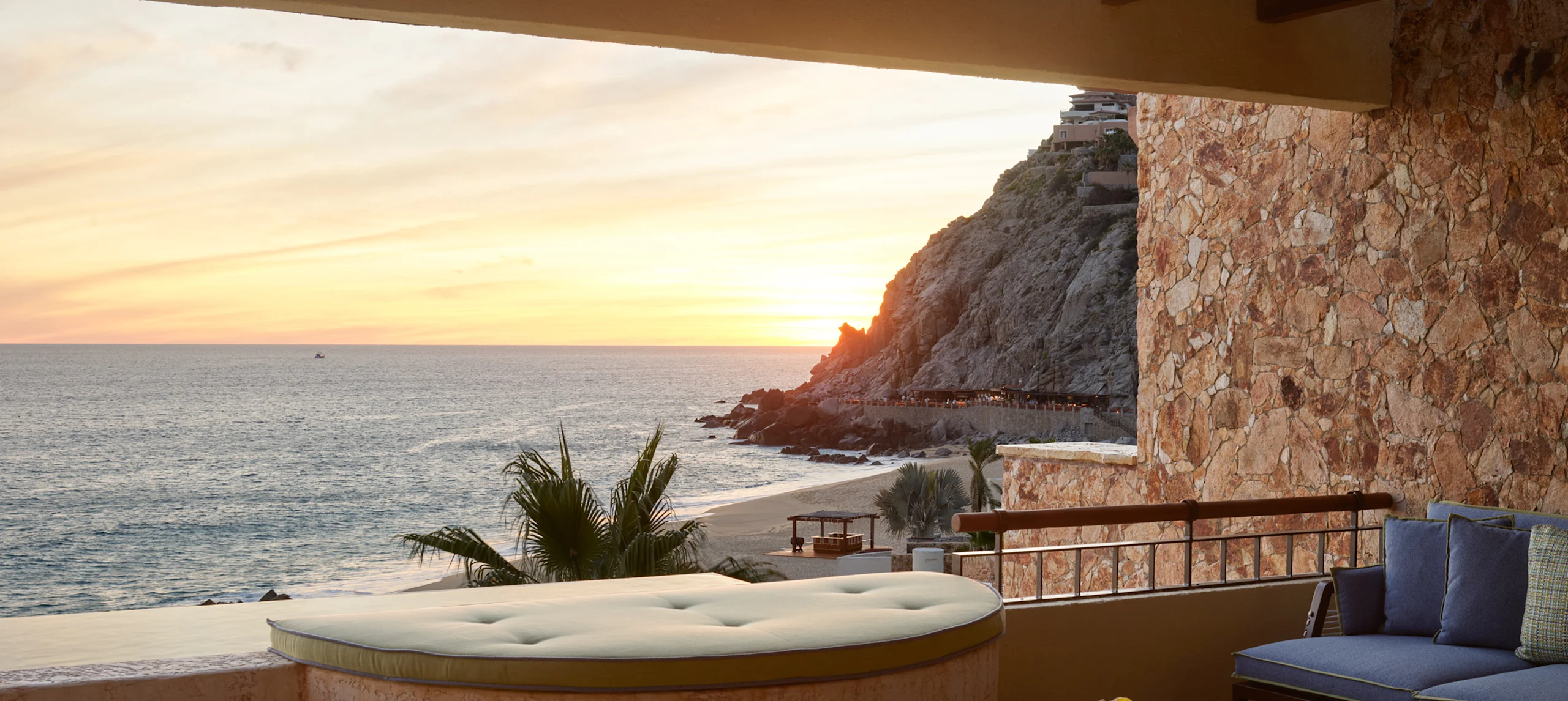 Pedregal beach view in Los Cabos