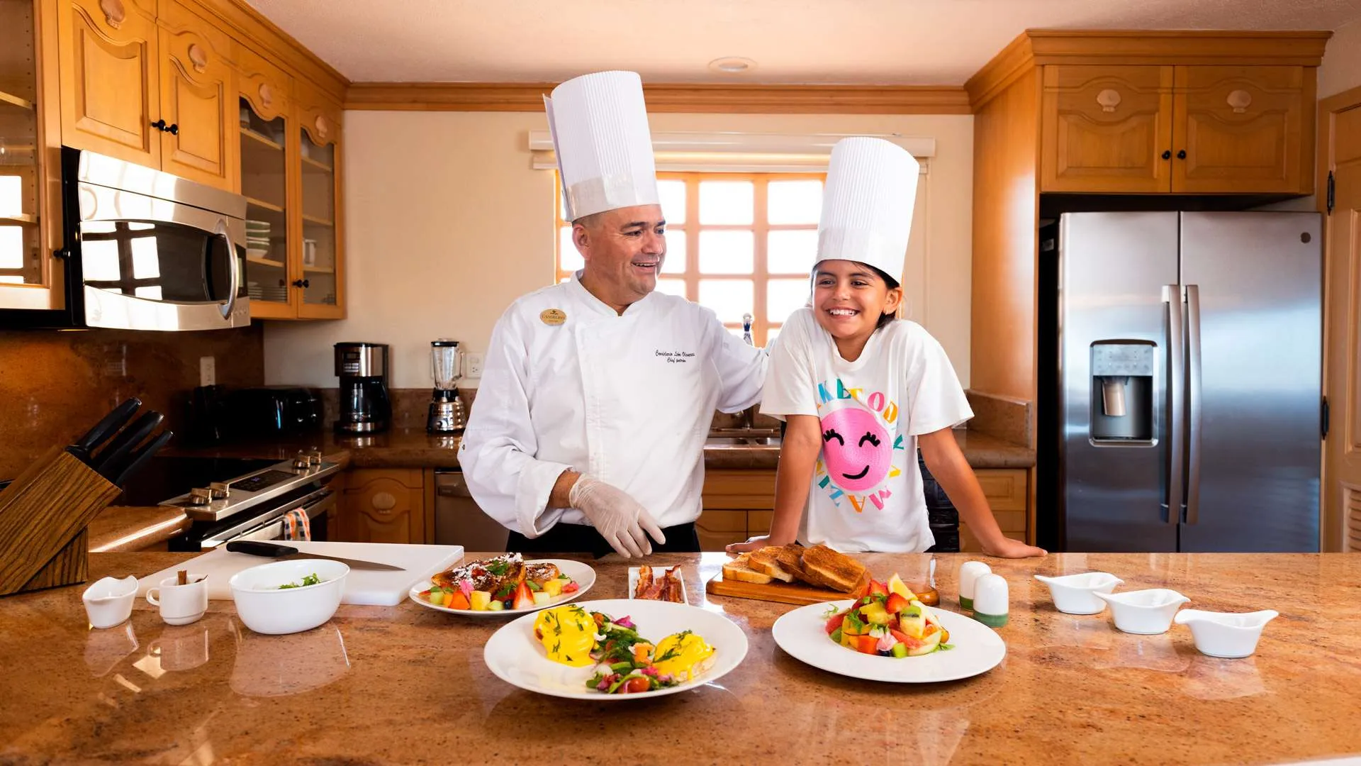 Private chef preparing dinner at a villa in Los Cabos