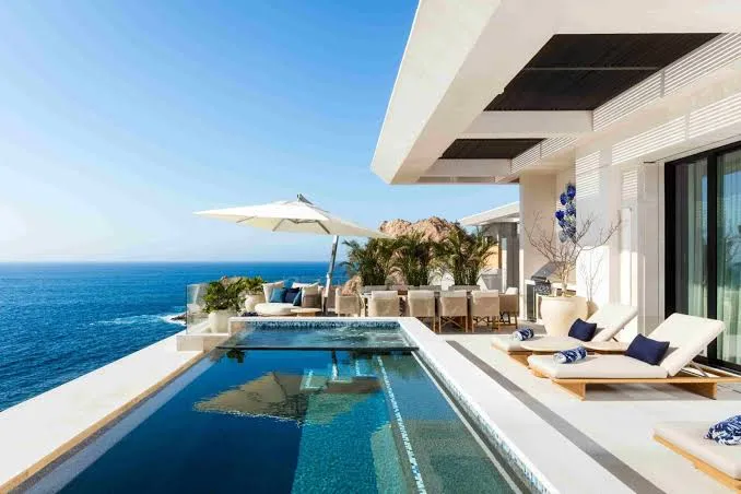 Luxury private villa exterior in Los Cabos
